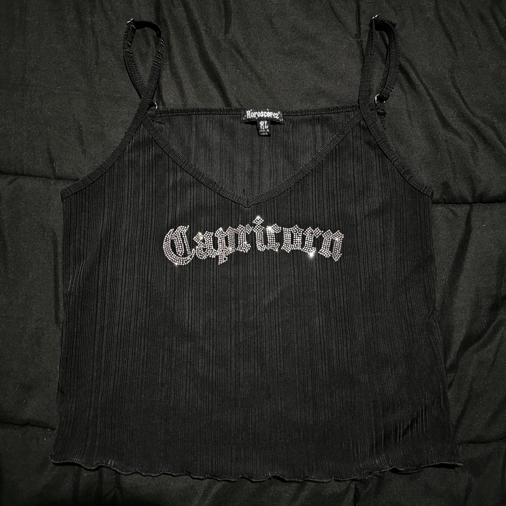 Trendy Black Capricorn Camisole Top